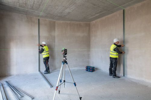 Bosch Expert EXLL18V sík lézer (18 V Li-ion, töltővel) L-Boxx-ban