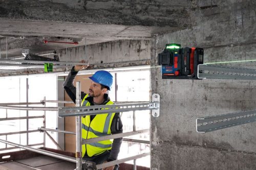 Bosch Expert EXLL18V sík lézer (18 V Li-ion, töltővel) L-Boxx-ban