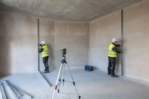 Bosch Expert EXLL18V-120-33CG+DK20+Lboxx+TP sík lézer (akku és töltő nélkül) L-Boxx-ban