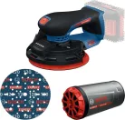 Bosch Expert EXEX18V-150-5 akkus excentercsiszoló (akku és töltő nélkül) kartondobozban