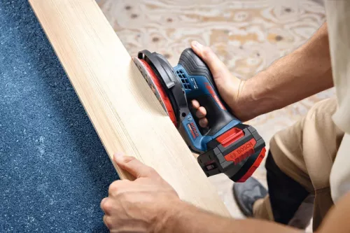Bosch Expert EXEX18V-150-5 akkus excentercsiszoló (akku és töltő nélkül) kartondobozban