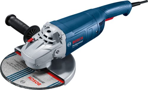 Bosch GWS 2200-230 sarokcsiszoló lágy indítással és újraindítás elleni védelemmel