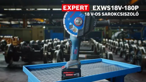 Bosch Expert EXWS18V-180P akkus sarokcsiszoló (akku és töltő nélkül) L-Boxx-ban