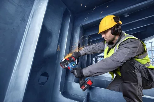 Bosch Expert EXWX18V-15S akkus sarokcsiszoló 125mm (akku és töltő nélkül) L-Boxx-ban
