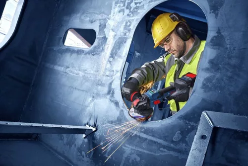 Bosch Expert EXWX18V-15S akkus sarokcsiszoló 125mm (akku és töltő nélkül) L-Boxx-ban
