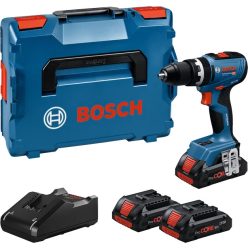   Bosch GSB 18V-65 Akkus ütvefúró/-csavarozók, 3x 4.0Ah, L-BOXX 136, 8V-65 PROFESSIONAL