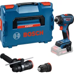   Bosch Expert EXSR18V-90FC akkus fúró-csavarozó (akku és töltő nélkül, egyéb GFA 18-M, GFA 18-H, mélységütköző) L-Boxx-ban