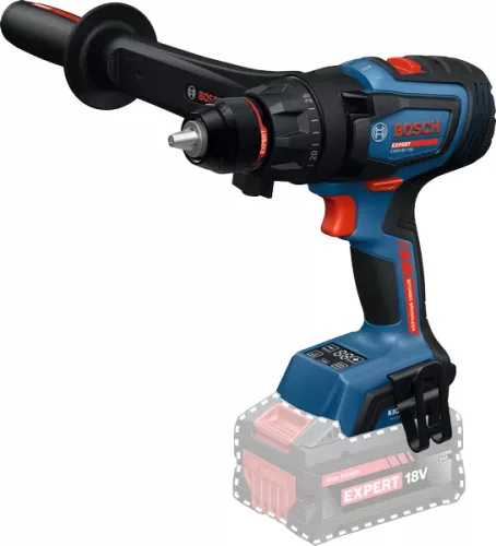 Bosch Expert EXSR18V-150 akkus fúró-csavarozó (EXBA 2x8,0 Ah akkuval, GAL 12V/18V-80 töltővel) L-Boxx-ban