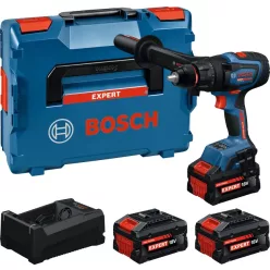   Bosch Expert EXSR18V-150 akkus fúró-csavarozó (EXBA 2x8,0 Ah akkuval, EXBA 1x5,5 Ah akkuval, GAL 12V/18V-80 töltővel) L-Boxx-ban