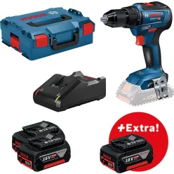 Bosch GSR 18V-55 + 3x 5.0Ah + GAL 18V-40 + L-B (0615990L8D)