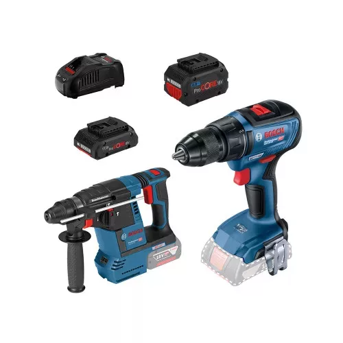 Bosch GSR 18V-50 + GBH 18V-26  1x 4,0 & 8,0 Ah (0615990N1X)