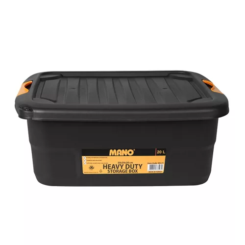 MANO tárolódoboz fedéllel 390x506x200 20L NB-21