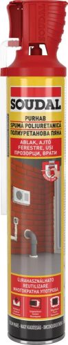 Soudal purhab 750ml  beépített pisztollyal GG (103250)