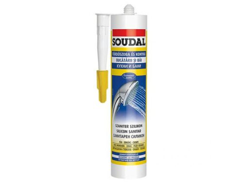 Soudal Szaniter szilikon 280ml fehér (103218)