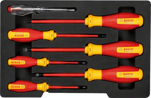 Bosch CSAVARHÚZÓ VDE Screwdriver Set SL/PH 7pc