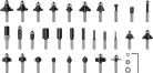 Bosch PRO alakmaróbetét, vegyes készlet, szár 8 mm, 30 részes (2607017475)