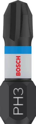 Bosch PRO Phillips ütvecsavarozó fej, PH3, 25 mm, 2 db