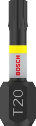 Bosch PRO Torx ütvecsavarozó fej, T20, 25 mm, 2 db