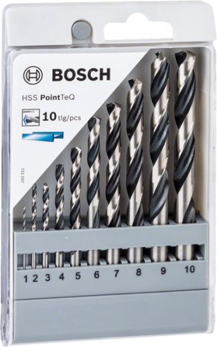 Bosch HSS PointTeQ fémfúró készlet, 10 db