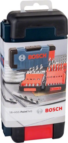 Bosch HSS PointTeQ fémfúró ToughBox készlet, 18 db