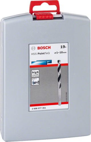 Bosch HSS PointTeQ fémfúró ProBox készlet, 19 db