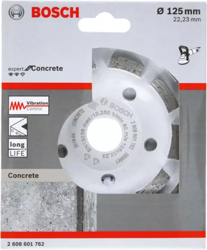 Bosch PRO Concrete gyémánt fazékorong 125 mm, 22,23 mm LONG Life