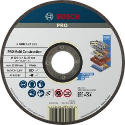   Bosch PRO Multi Material vágótárcsa AC 60 S BF egyenes 125x1x22,23