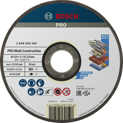 Bosch PRO Multi Material vágótárcsa AC 60 S BF egyenes 125x1x22,23