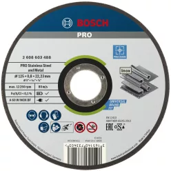   Bosch vágókorong Pro Inox and Metal 115*1mm (2 608 603 169)