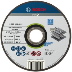   Bosch PRO Stainless Steel and Metal vágótárcsa A 60 W INOX BF egyenes