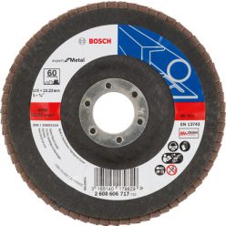   Bosch X551 60 legyezőtárcsa fémhez, kúpos, üvegszövet alátéttányér, Zirkon
