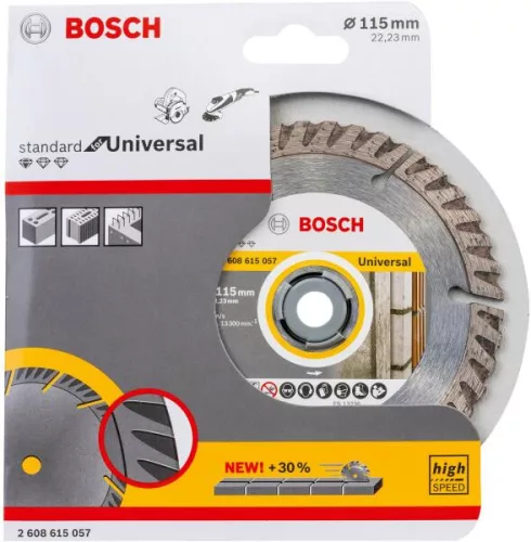 Bosch PRO Multi Material gyémánt vágótárcsa, 115 x 22,23mm (2608615057)