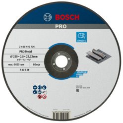 Bosch PRO Metal vágótárcsa, A 30 S BF egyenes 230x2,5 mm