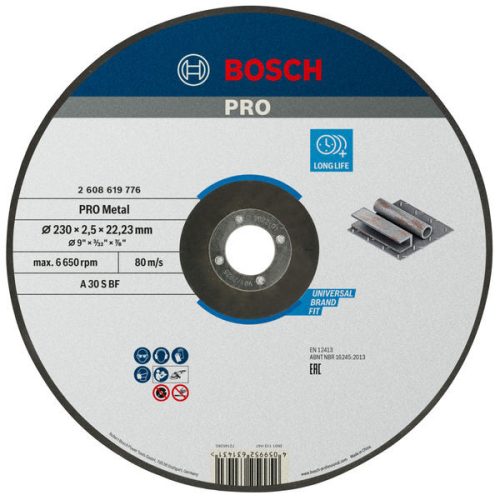 Bosch PRO Metal vágótárcsa, A 30 S BF egyenes 230x2,5 mm