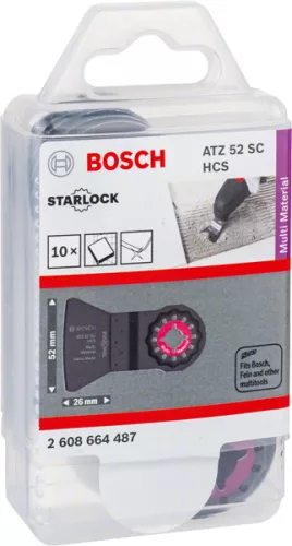 Bosch ATZ 52 SC HCS, Multimaterial, kemény, 10 db