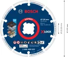 Bosch EXPERT X-LOCK fémvágó gyémánt vágótárcsa 125 mm