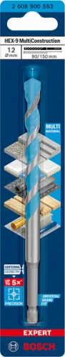 Bosch EXPERT HEX-9 Multi Construction többcélú fúró o 12,0 mm, 1/4"