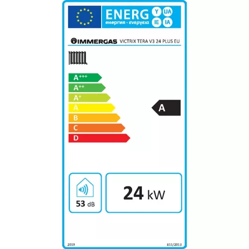 Immergas Victrix Tera V3 24 Plus EU Fali Kondenzációs fűtő gázkazán (3-036306)