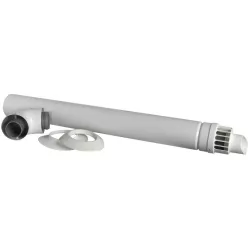   ARISTON vízszintes kivezető szett kondenzációs kazánokhoz, 60/100mm, 1m, PPS/ALU, parapet szett