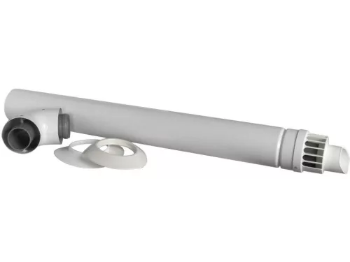 ARISTON vízszintes kivezető szett kondenzációs kazánokhoz, 60/100mm, 1m, PPS/ALU, parapet szett