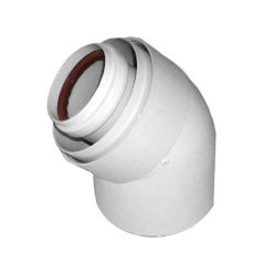   TRICOX Koncentrikus PPs/alu könyök 60/100mm 45° 2db (TRI_PAKO502)