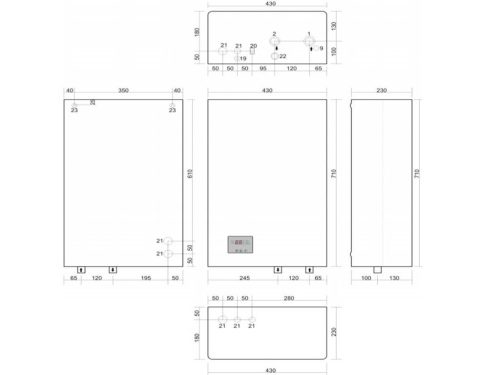 Centrometal El-Cm Classic 9 kW Elektromos Kazán központi fűtéshez