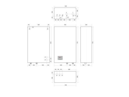 Centrometal El-Cm Classic 18 kW Elektromos Kazán központi fűtéshez