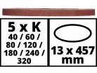 Csiszolószalag szett 13x457, 35tlg.