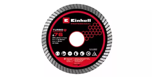 Einhell Gyémánt vágókorong 76 mm x 1,7 akkus sarokcsiszoló tartozék (4440470)