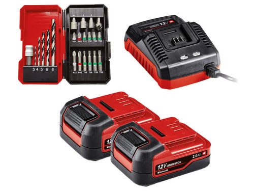 Einhell TE-CD 12/1 Li +22+CL (2x2,0Ah) Akkus fúró-csavarozó készlet 12V (4513598)