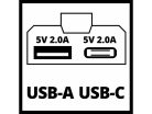 TC-CP 18 Li USB A/C-Solo akkus USB töltő