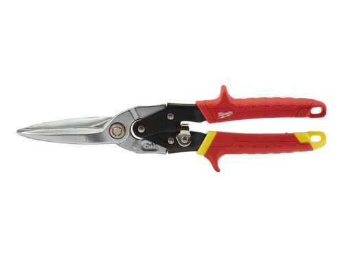 Milwaukee Extra hosszú kis sugarú lemezvágó olló, egyenes, sárga (48224537)