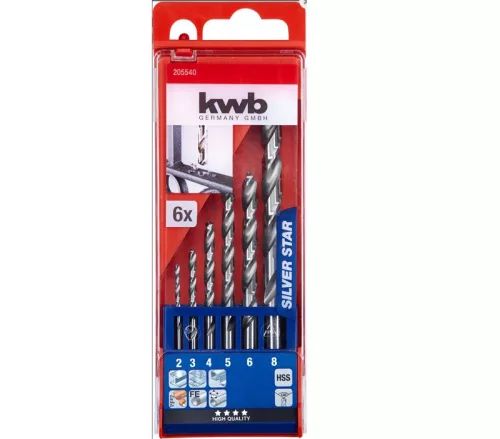 KWB hengeres spirálfúrószár készlet 6 darabos (49205540)