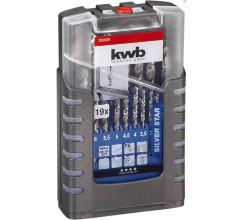 KWB hengeres spirálfúrószár készlet 19 darabos (49205920)